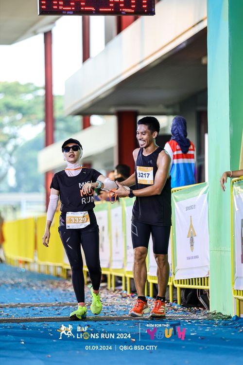 Race photo from BAF LIONS RUN 2024