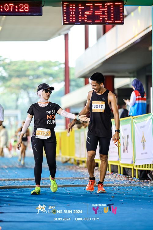 Race photo from BAF LIONS RUN 2024