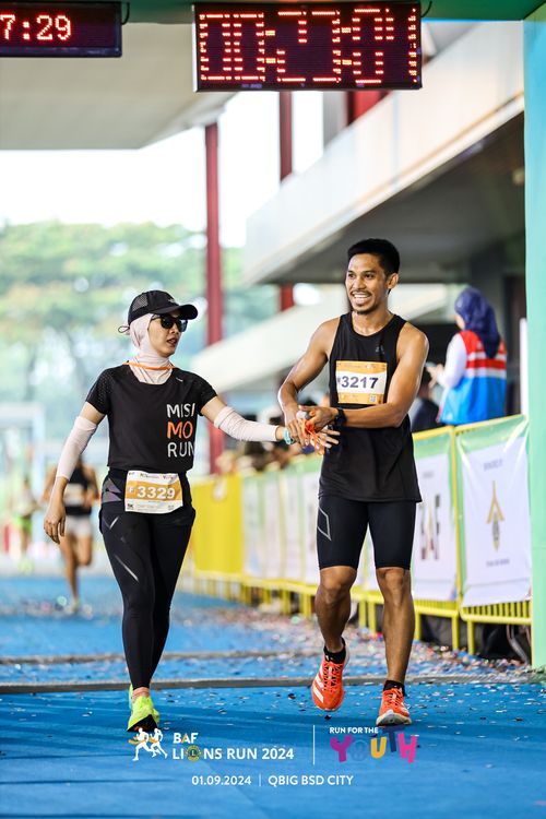 Race photo from BAF LIONS RUN 2024
