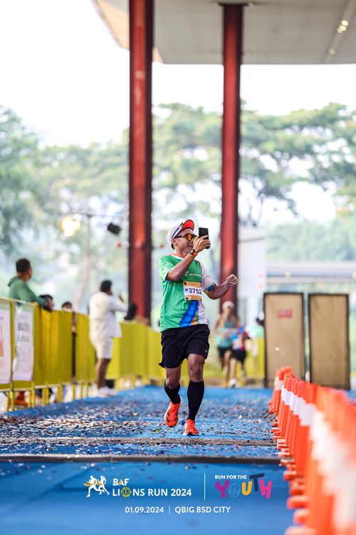 Race photo from BAF LIONS RUN 2024