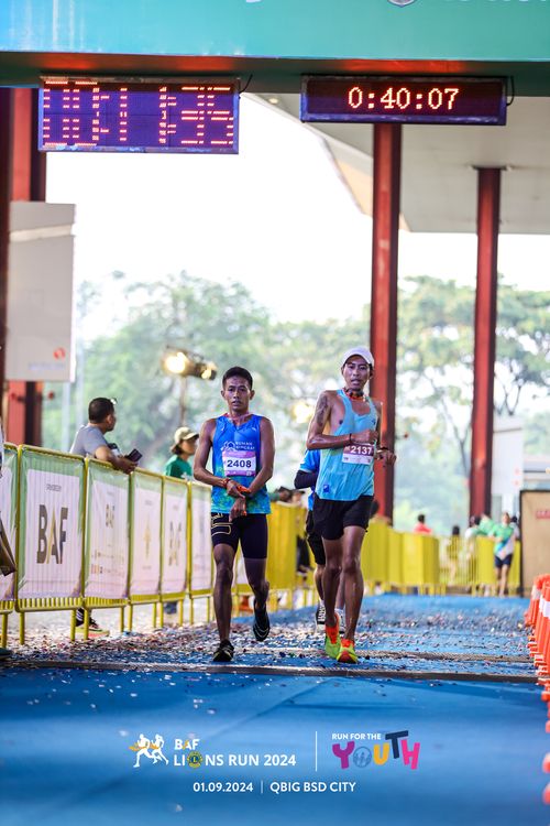 Race photo from BAF LIONS RUN 2024