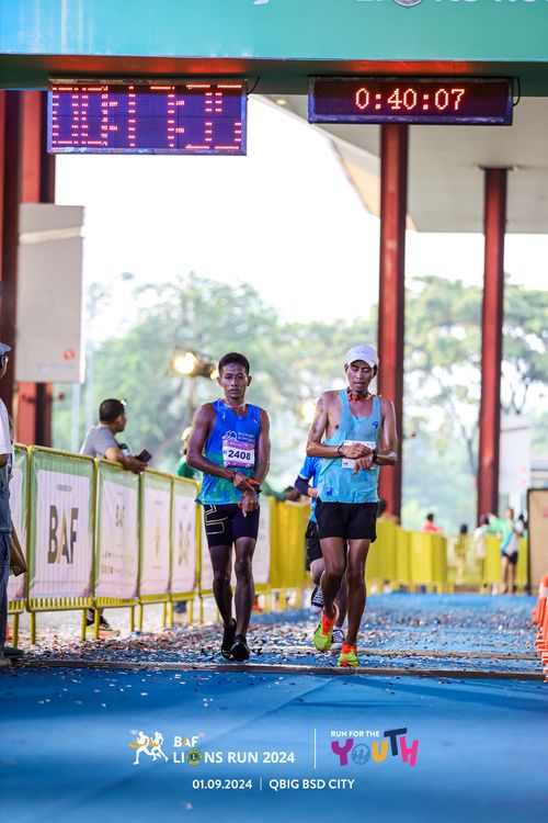 Race photo from BAF LIONS RUN 2024