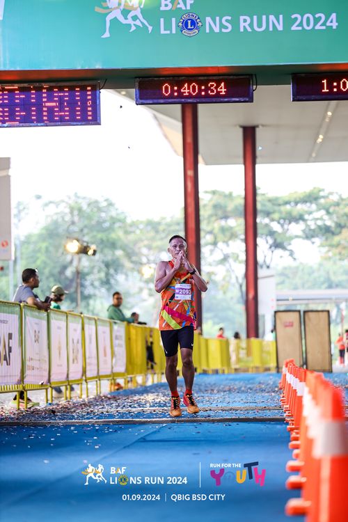 Race photo from BAF LIONS RUN 2024