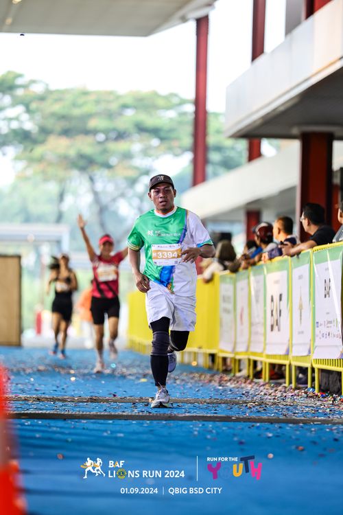 Race photo from BAF LIONS RUN 2024