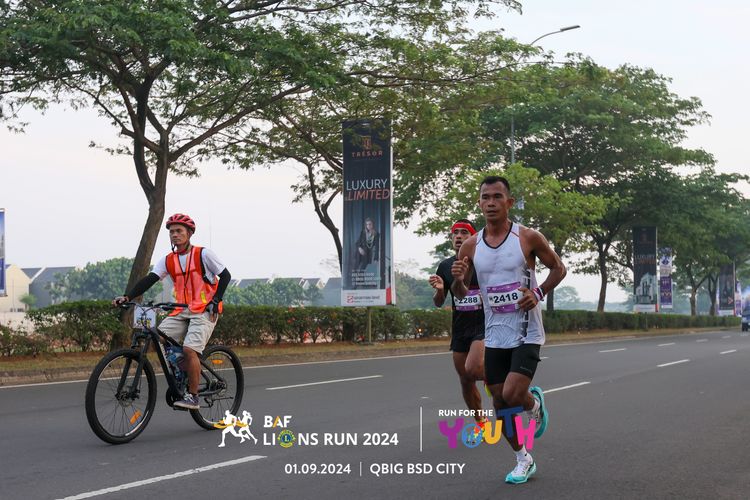 Race photo from BAF LIONS RUN 2024