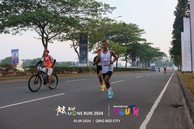 Race photo from BAF LIONS RUN 2024