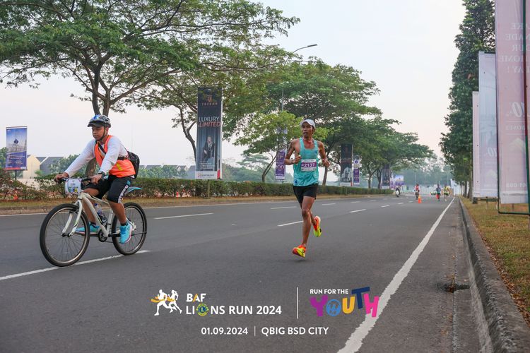 Race photo from BAF LIONS RUN 2024