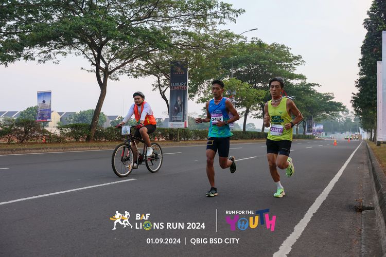 Race photo from BAF LIONS RUN 2024