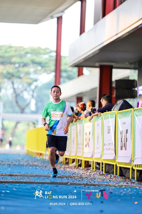 Race photo from BAF LIONS RUN 2024