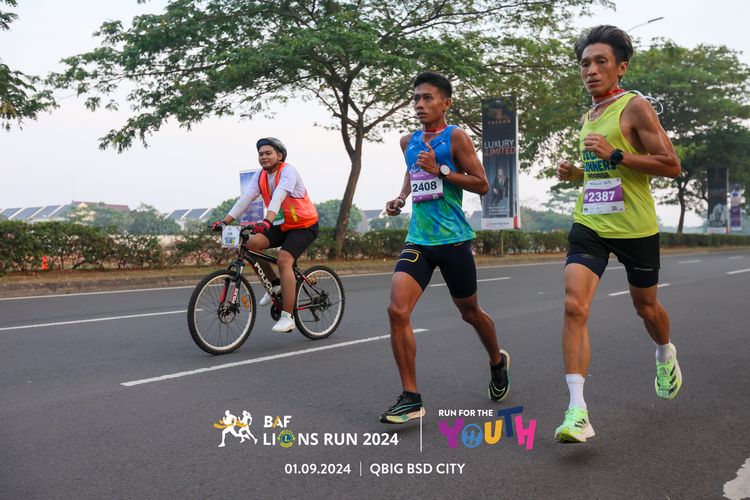 Race photo from BAF LIONS RUN 2024