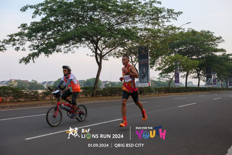 Race photo from BAF LIONS RUN 2024
