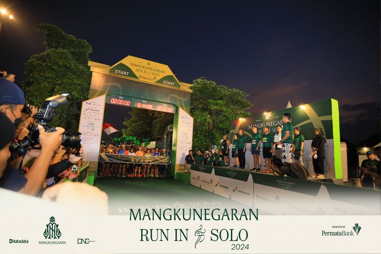 Race photo from Mangkunegaran Run 2024