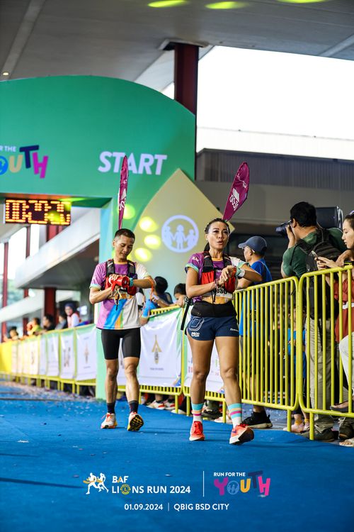 Race photo from BAF LIONS RUN 2024