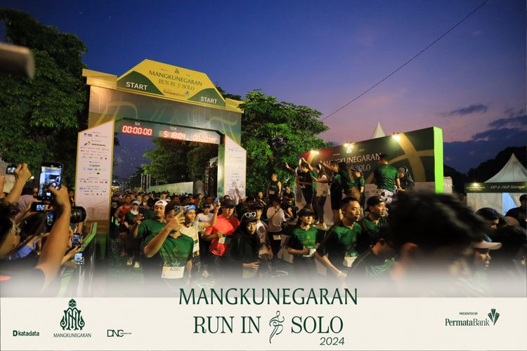 Race photo from Mangkunegaran Run 2024