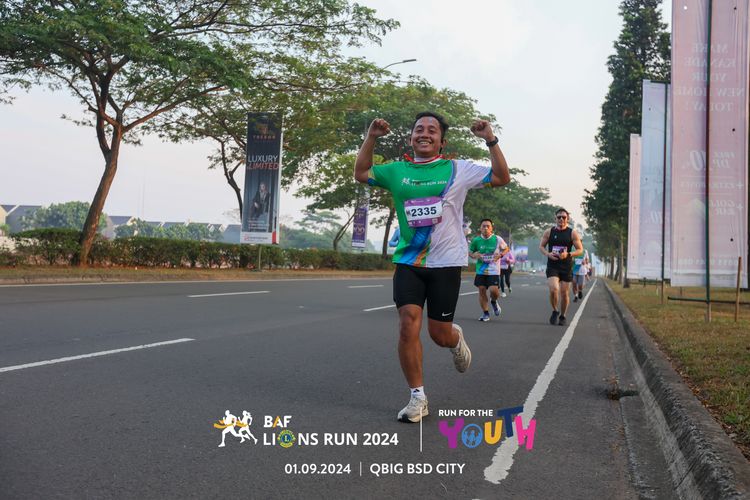 Race photo from BAF LIONS RUN 2024