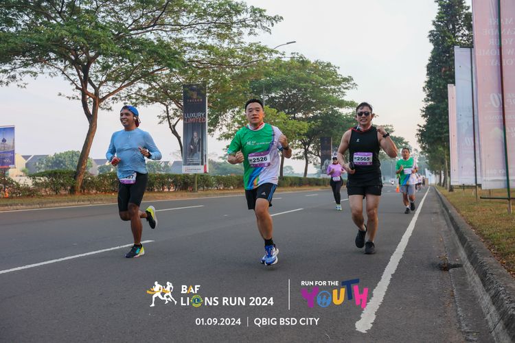 Race photo from BAF LIONS RUN 2024