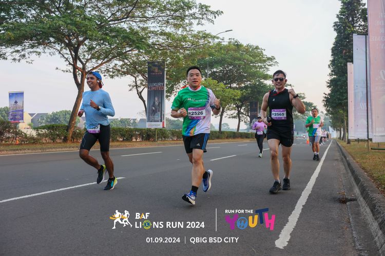 Race photo from BAF LIONS RUN 2024