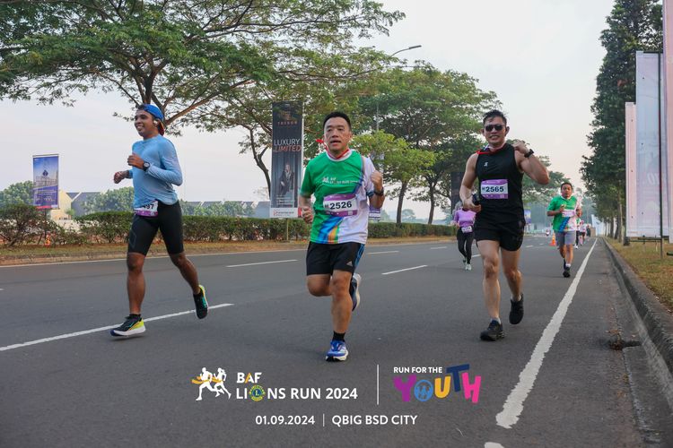 Race photo from BAF LIONS RUN 2024