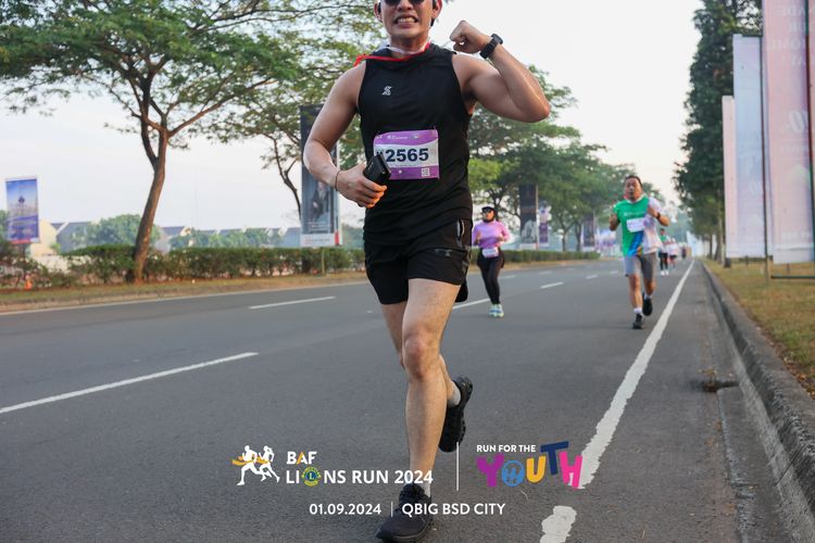 Race photo from BAF LIONS RUN 2024