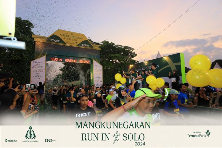 Race photo from Mangkunegaran Run 2024