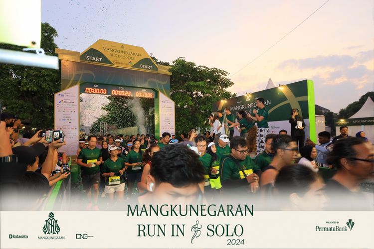 Race photo from Mangkunegaran Run 2024