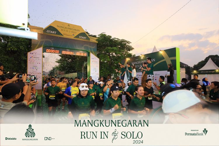 Race photo from Mangkunegaran Run 2024