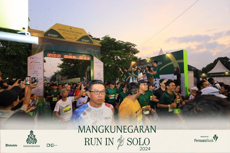 Race photo from Mangkunegaran Run 2024