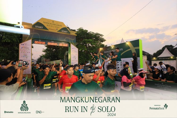 Race photo from Mangkunegaran Run 2024