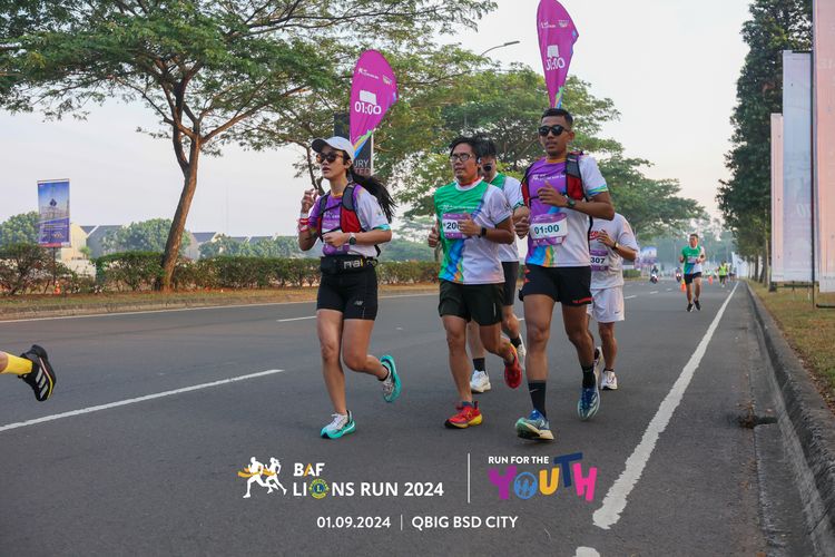 Race photo from BAF LIONS RUN 2024