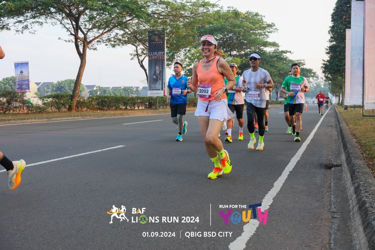 Race photo from BAF LIONS RUN 2024