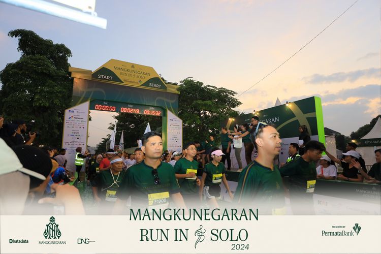 Race photo from Mangkunegaran Run 2024