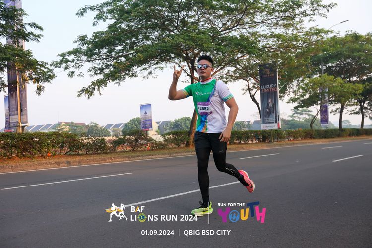 Race photo from BAF LIONS RUN 2024