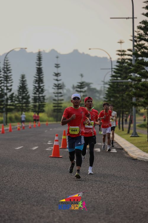Race photo from CISANGKAN KBP CITY RUN 2025