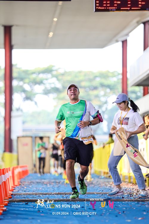 Race photo from BAF LIONS RUN 2024