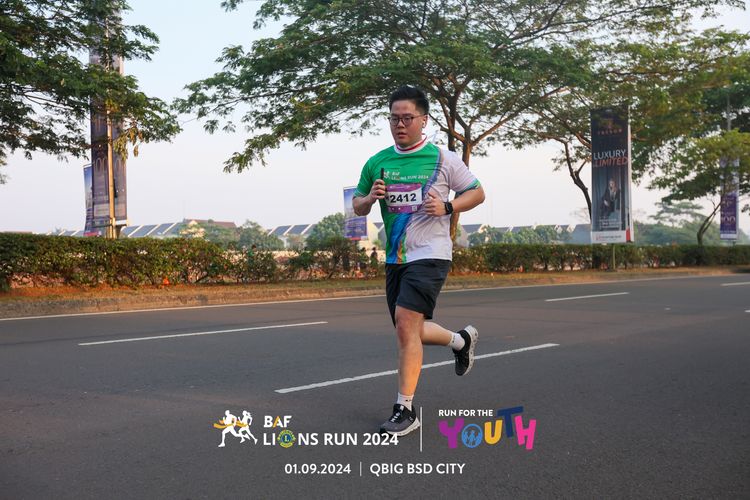 Race photo from BAF LIONS RUN 2024