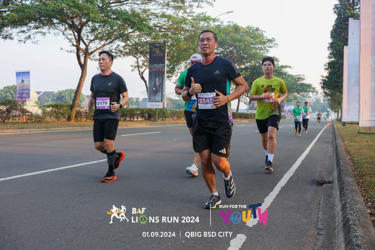 Race photo from BAF LIONS RUN 2024
