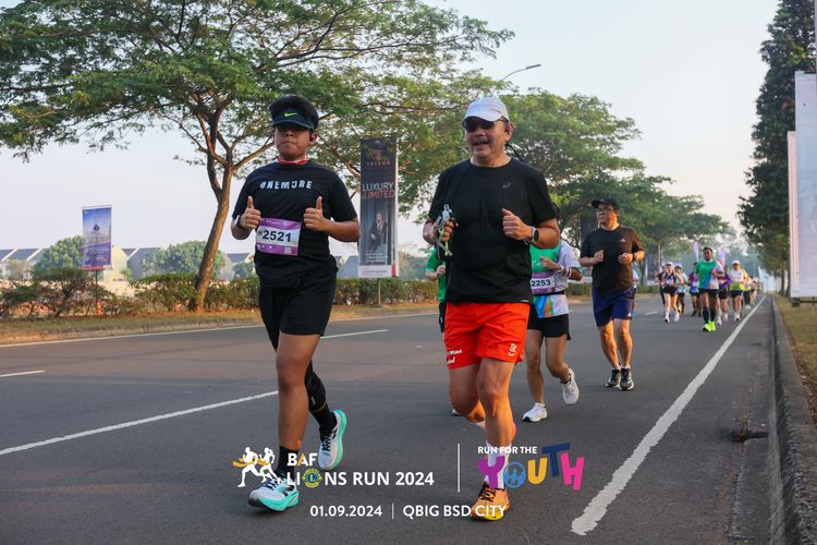 Race photo from BAF LIONS RUN 2024
