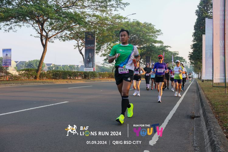 Race photo from BAF LIONS RUN 2024