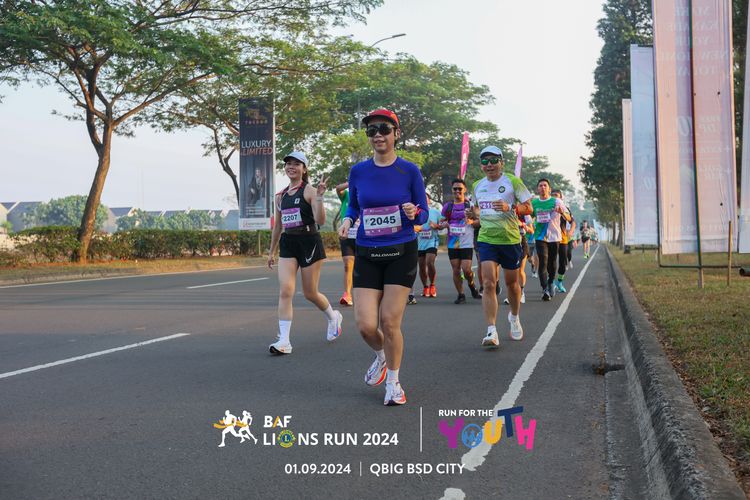 Race photo from BAF LIONS RUN 2024