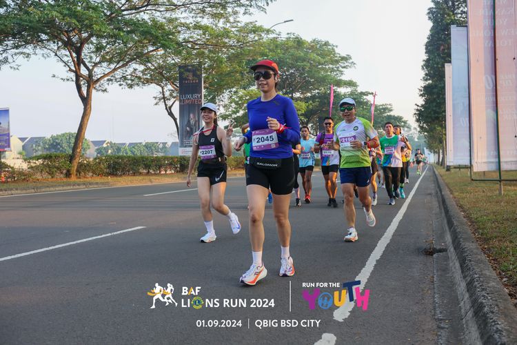Race photo from BAF LIONS RUN 2024