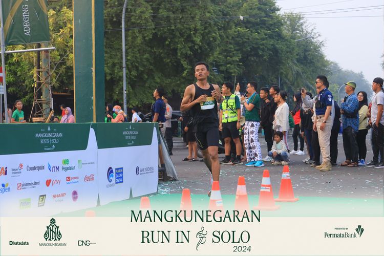 Race photo from Mangkunegaran Run 2024