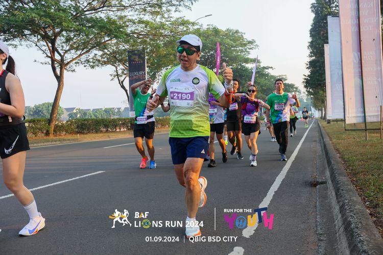Race photo from BAF LIONS RUN 2024