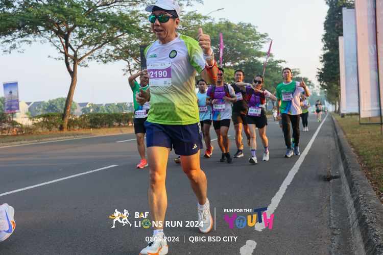 Race photo from BAF LIONS RUN 2024