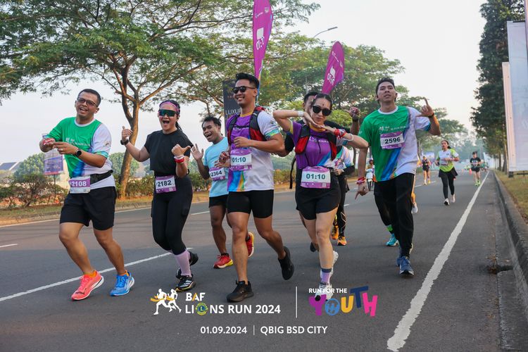 Race photo from BAF LIONS RUN 2024