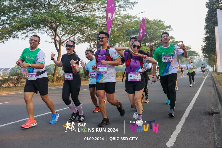 Race photo from BAF LIONS RUN 2024