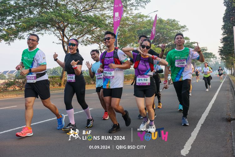 Race photo from BAF LIONS RUN 2024