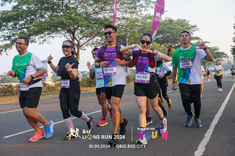Race photo from BAF LIONS RUN 2024