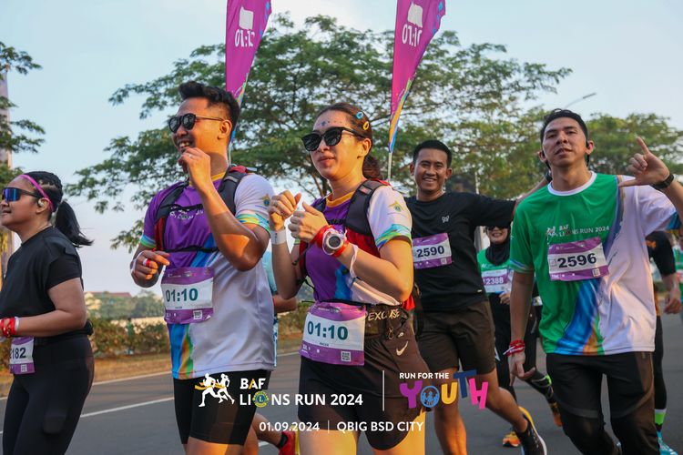 Race photo from BAF LIONS RUN 2024