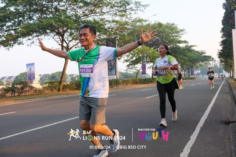 Race photo from BAF LIONS RUN 2024
