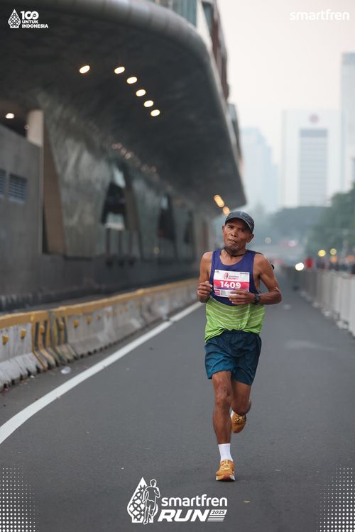 Race photo from Smartfren Run 2025 